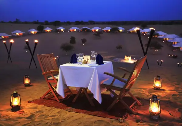 Dinner on Dunes Jaisalmer